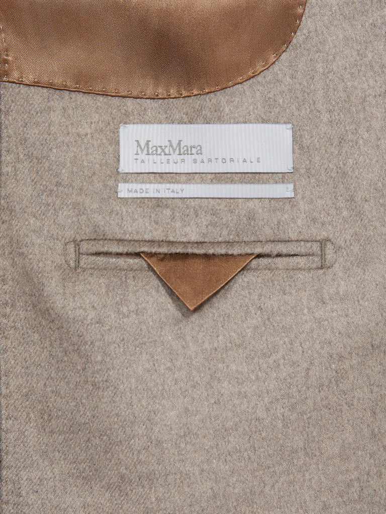 max mara double-breasted silk and cashmere blazer