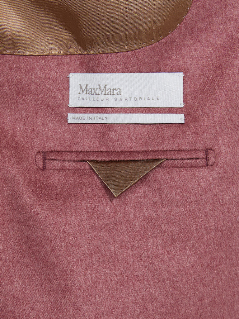 max mara double-breasted silk and cashmere blazer