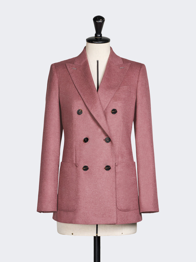 max mara double-breasted silk and cashmere blazer