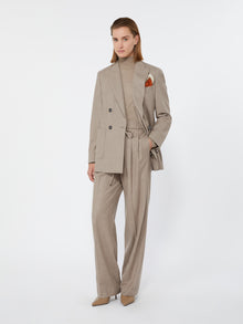 Cashmere Foule Blazer for Women - Turtledove - Max Mara UAE