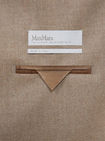 max mara single-breasted cashmere foule blazer for women