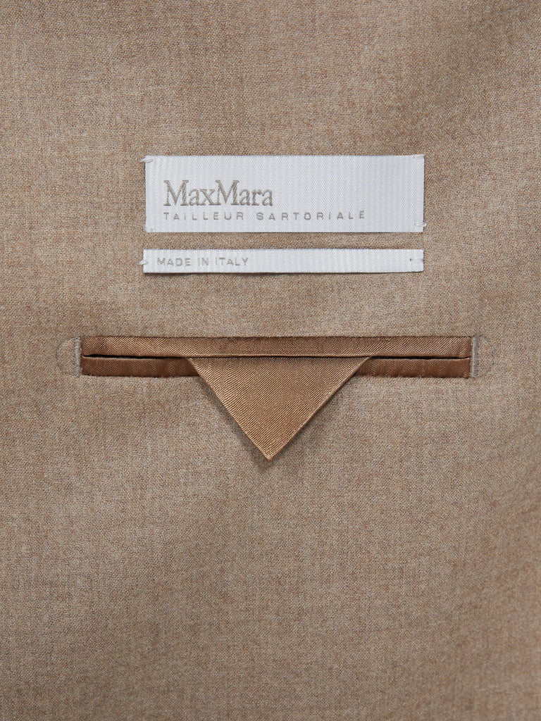 max mara single-breasted cashmere foule blazer
