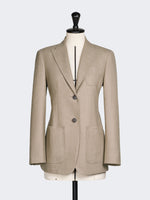max mara single-breasted cashmere foule blazer for women