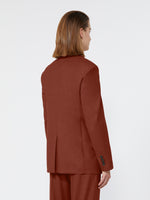 max mara single-breasted cashmere foule blazer for women