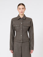 max mara felted wool trucker jacket for women
