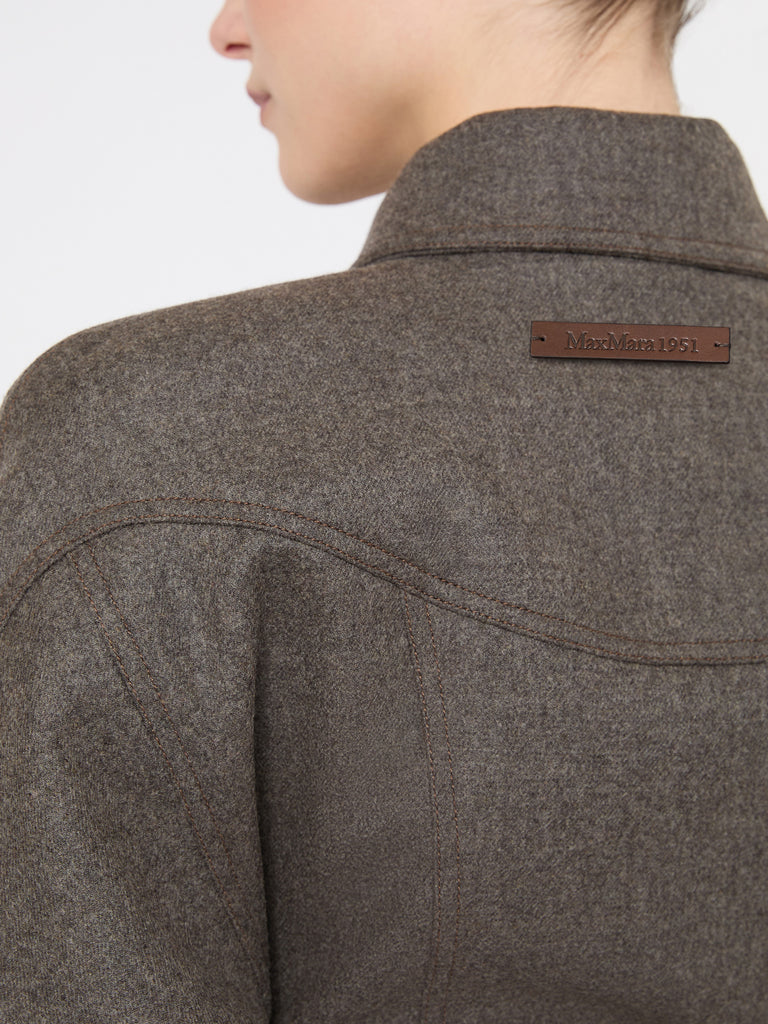 max mara felted wool trucker jacket