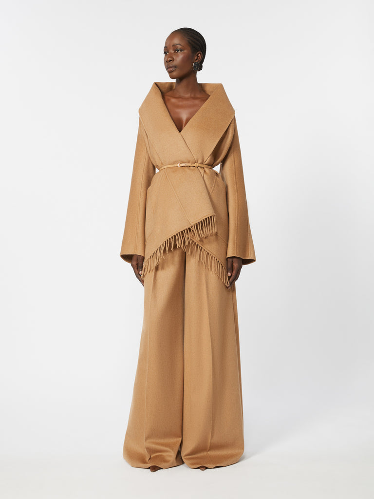 max mara camel cardigan coat