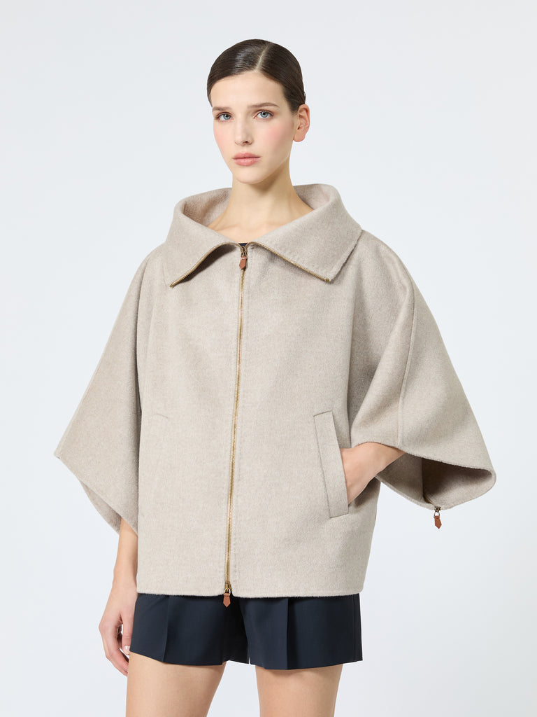 max mara double cashmere cropped coat