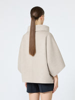 Double Cashmere Cropped Coat for Women - Sand - Max Mara UAE