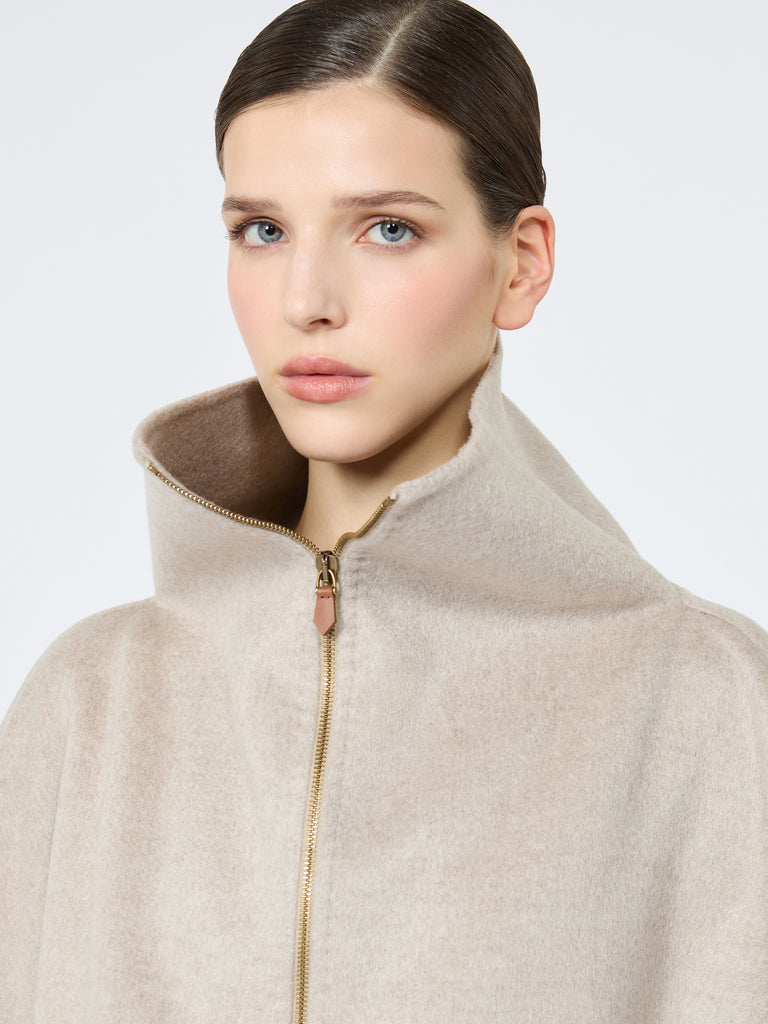 max mara double cashmere cropped coat