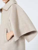Double Cashmere Cropped Coat for Women - Sand - Max Mara UAE