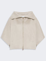 Double Cashmere Cropped Coat for Women - Sand - Max Mara UAE
