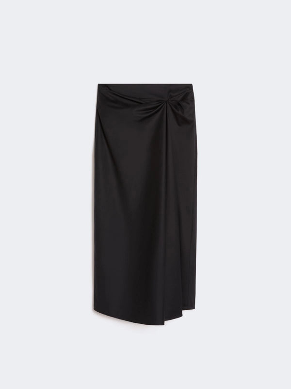 Cotton satin skirt