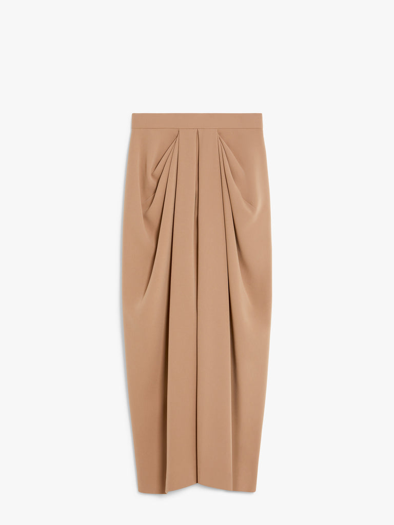 max mara long cady skirt with pleats
