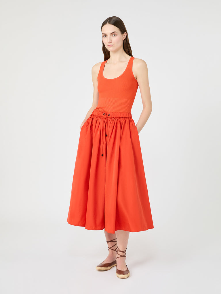 max mara taffeta midi skirt