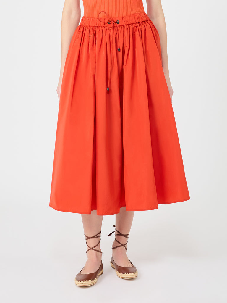 max mara taffeta midi skirt