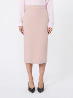 Comfortable Wool Pencil Skirt for Women - Pink - Max Mara UAE