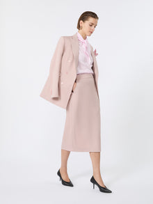 Comfortable Wool Pencil Skirt for Women - Pink - Max Mara UAE