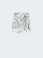 max mara printed silk twill skirt for women