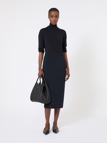 Woollen Cloth Pencil Skirt for Women - Ultramarine - Max Mara UAE
