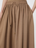 max mara woollen cloth midi skirt for women