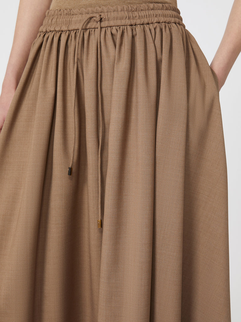 max mara woollen cloth midi skirt