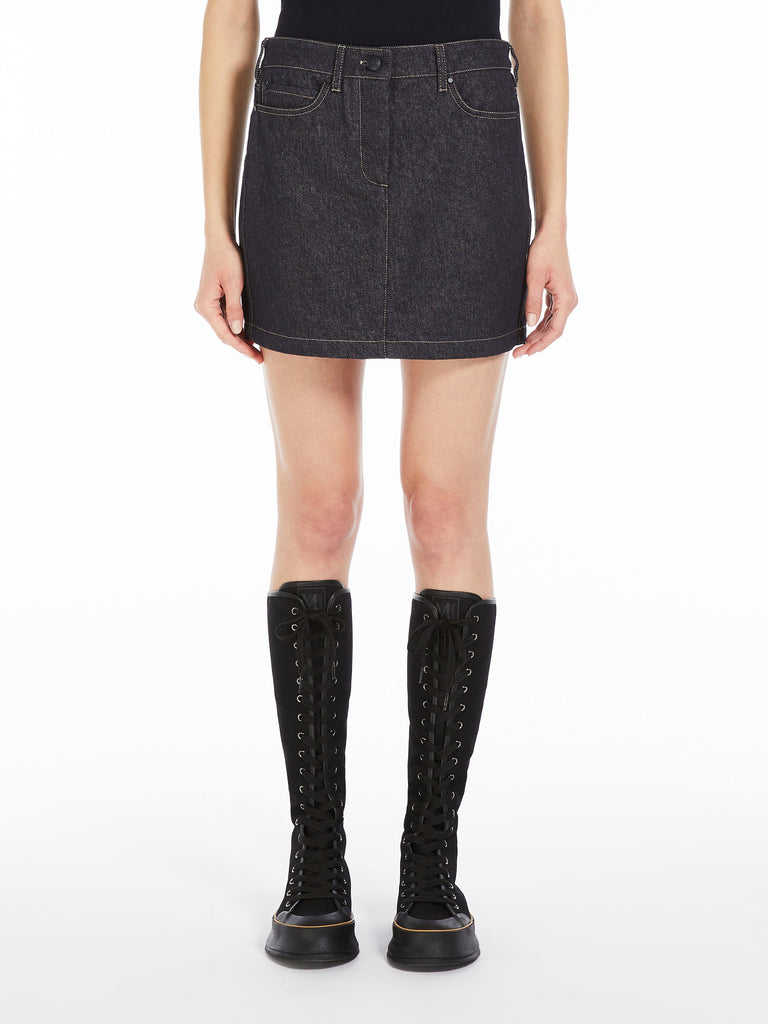Denim mini skirt