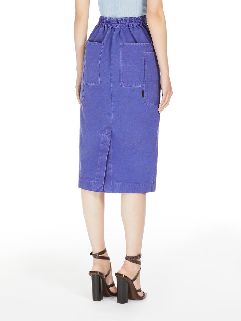 Canvas pencil skirt