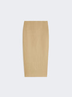 Slim-fit skirt in linen twill