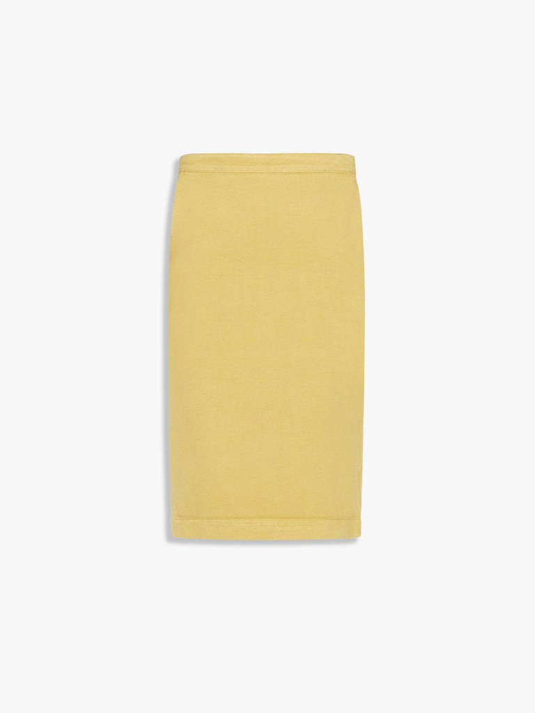 Cotton gabardine skirt
