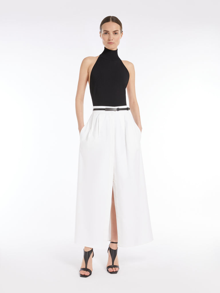 max mara full gabardine skirt