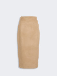 max mara sable-look camel pencil skirt for women
