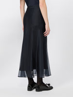 max mara silk organza calf-length skirt for women