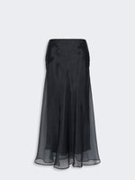 max mara silk organza calf-length skirt for women