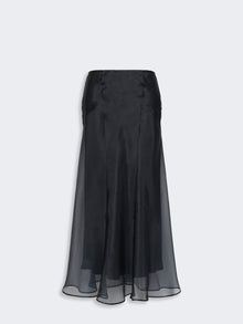 Silk Organza Calf-Length Skirt for Women - Ultramarine - Max Mara UAE