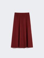 Camel Flared Skirt for Women - Raspberry - Max Mara UAE