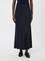 Long, Silk Crêpe De Chine Skirt for Women - Ultramarine - Max Mara UAE