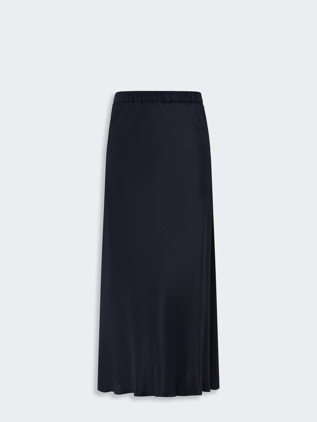 max mara long, silk crêpe de chine skirt for women