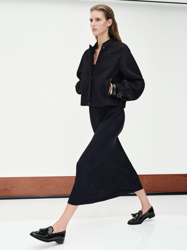 max mara long, silk crêpe de chine skirt for women