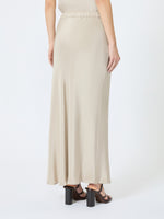 max mara long silk crêpe de chine skirt for women