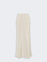 max mara long silk crêpe de chine skirt for women