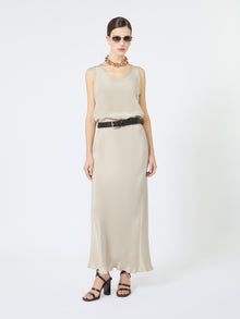 max mara long, silk crêpe de chine skirt for women