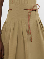 max mara pleated cotton ottoman skirt for women