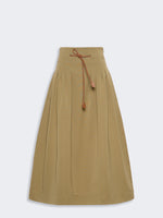 max mara pleated cotton ottoman skirt for women