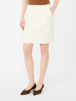 max mara short wool jersey skirt for women