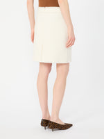 max mara short wool jersey skirt for women
