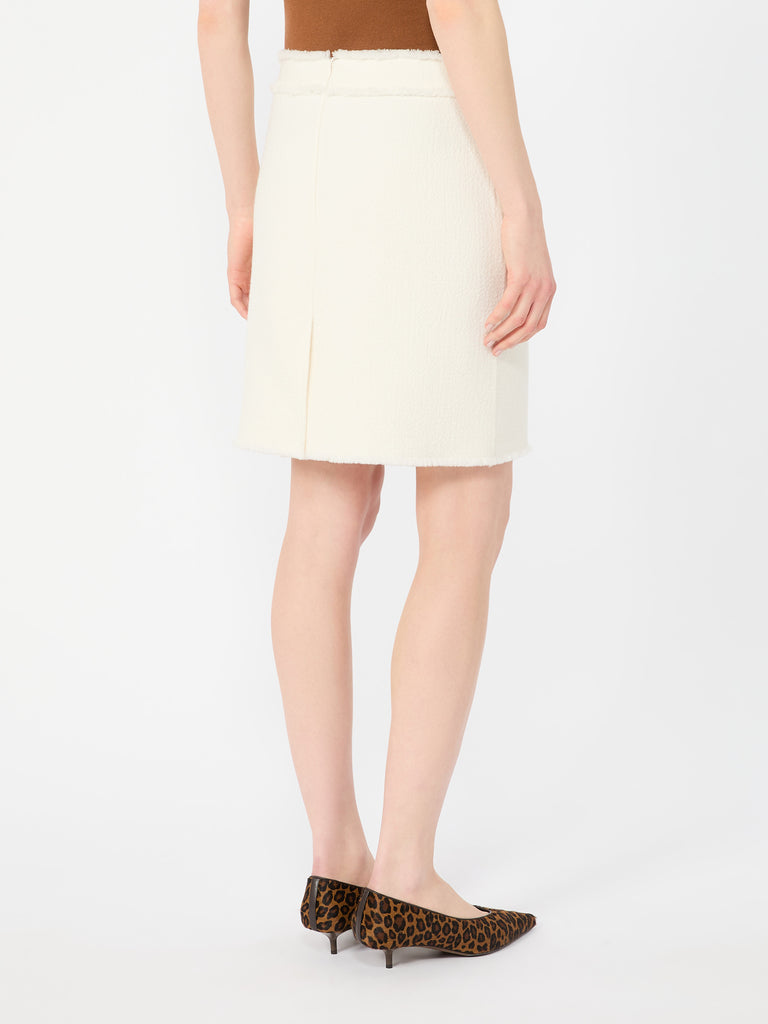 max mara short wool jersey skirt