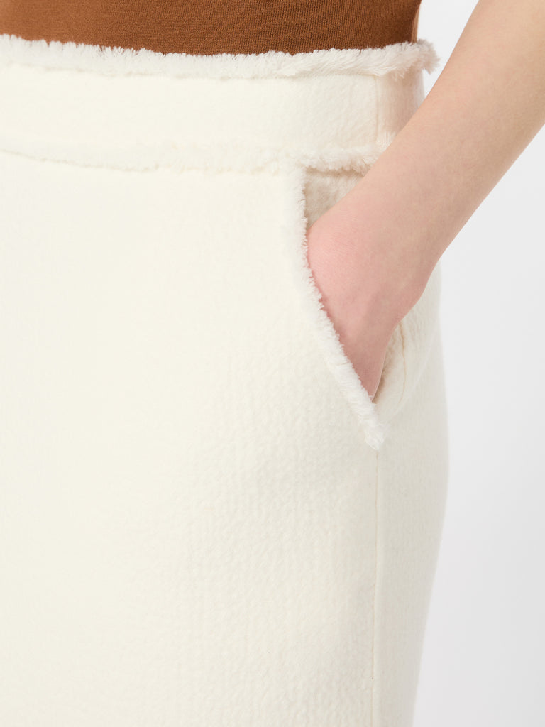 max mara short wool jersey skirt