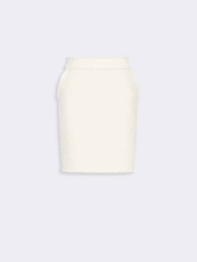 max mara short wool jersey skirt for women