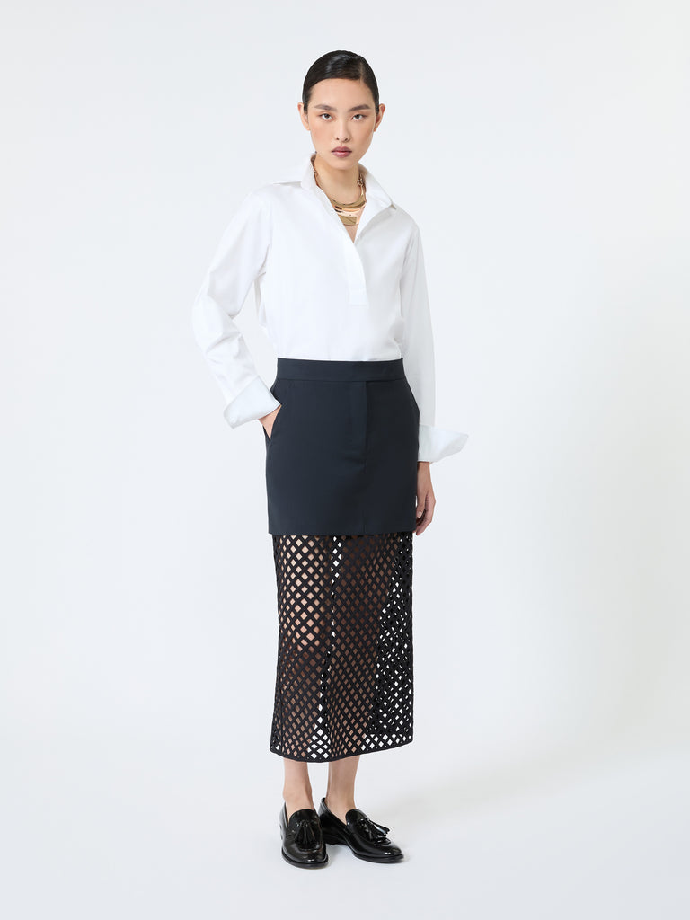 max mara woollen cloth pencil skirt